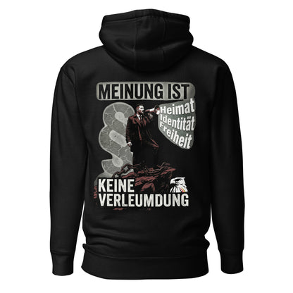Meinung ist keine Verleumdung - Unisex-Kapuzenpullover
