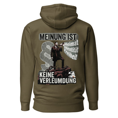 Meinung ist keine Verleumdung - Unisex-Kapuzenpullover