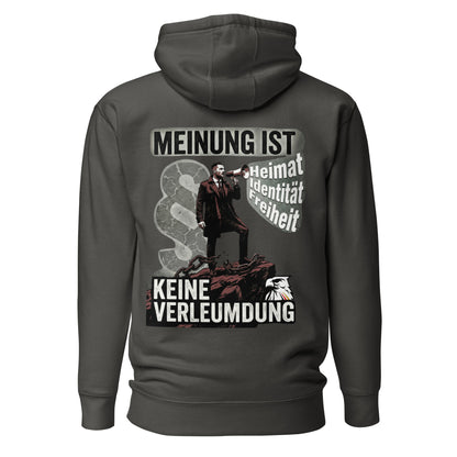 Meinung ist keine Verleumdung - Unisex-Kapuzenpullover