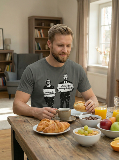 Liebe vs. Hass - Männershirt