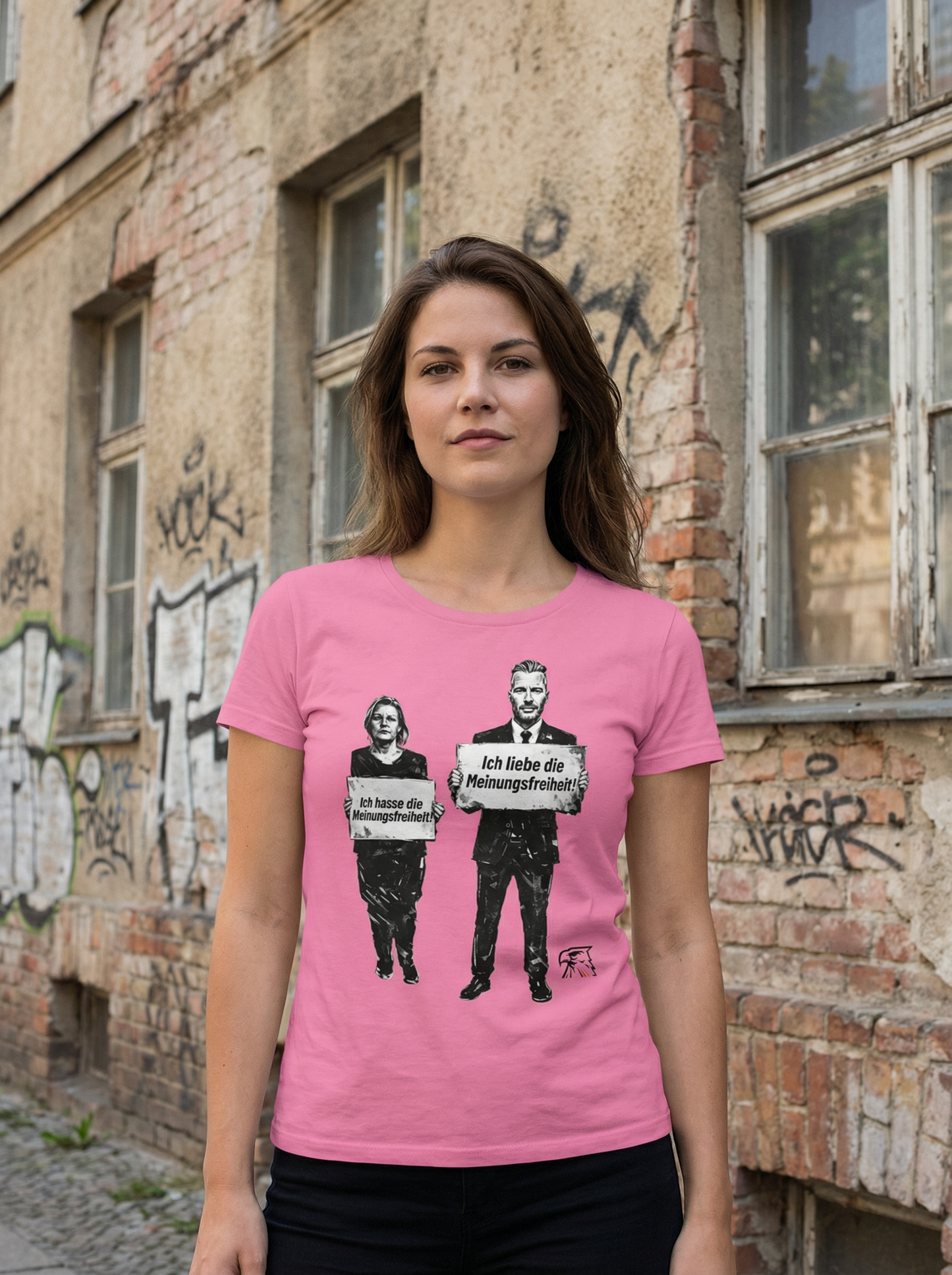 Liebe vs. Hass - Frauenshirt