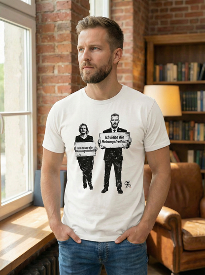Liebe vs. Hass - Männershirt