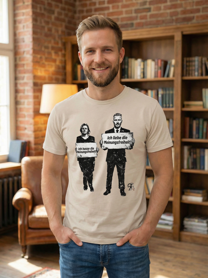 Liebe vs. Hass - Männershirt