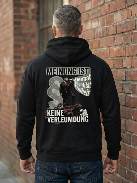 Meinung ist keine Verleumdung - Unisex-Kapuzenpullover