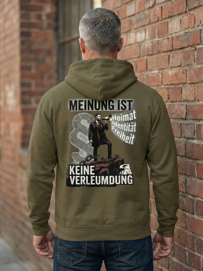 Meinung ist keine Verleumdung - Unisex-Kapuzenpullover
