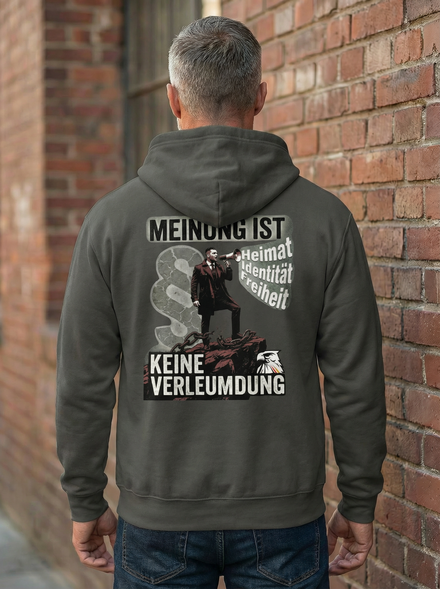 Meinung ist keine Verleumdung - Unisex-Kapuzenpullover