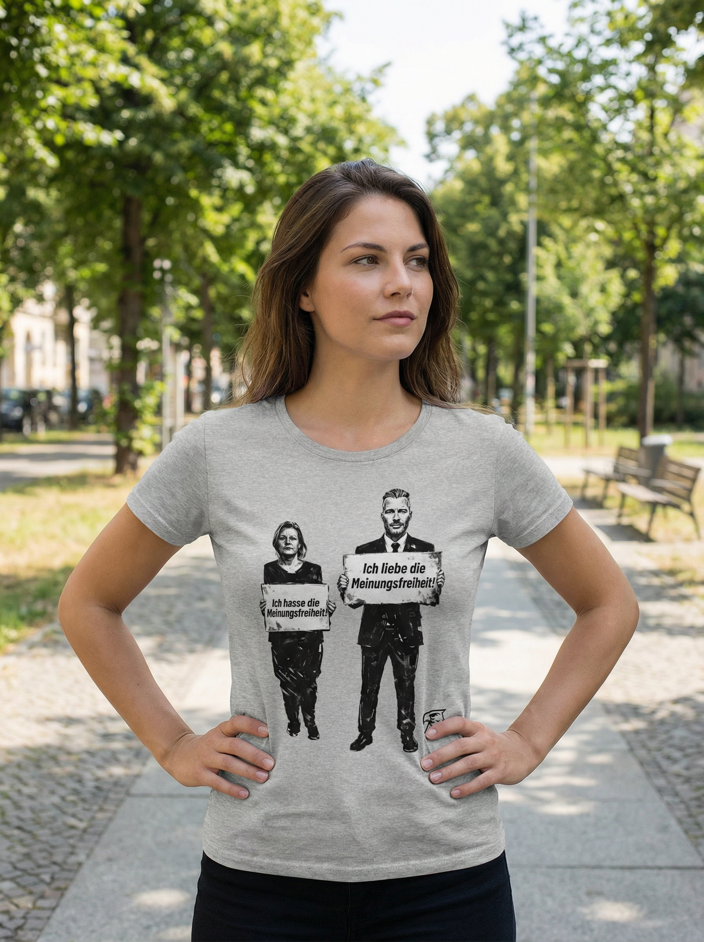 Liebe vs. Hass - Frauenshirt