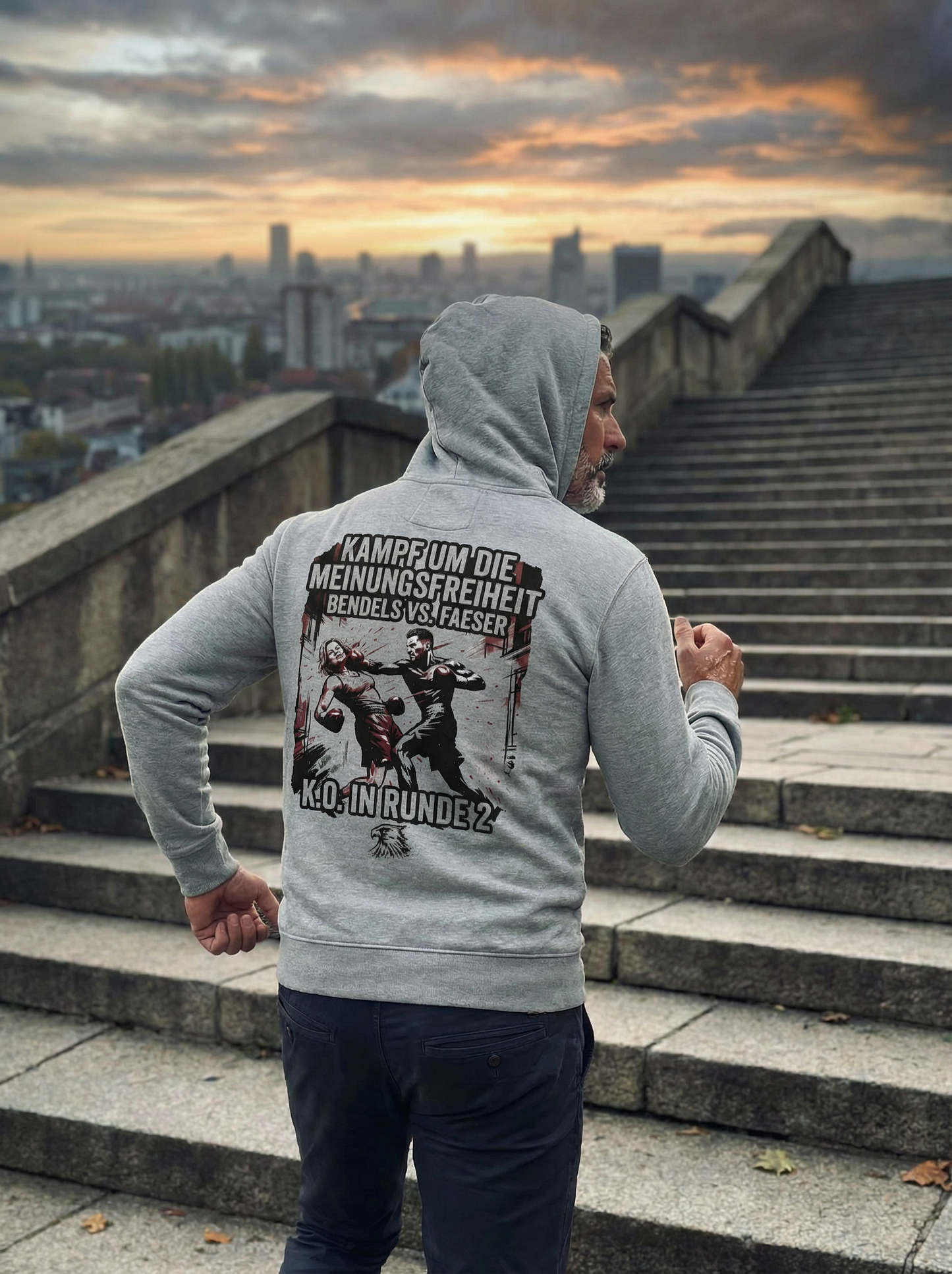 Kampf um die Meinungsfreiheit - Vers. 1 - Unisex-Kapuzenpullover