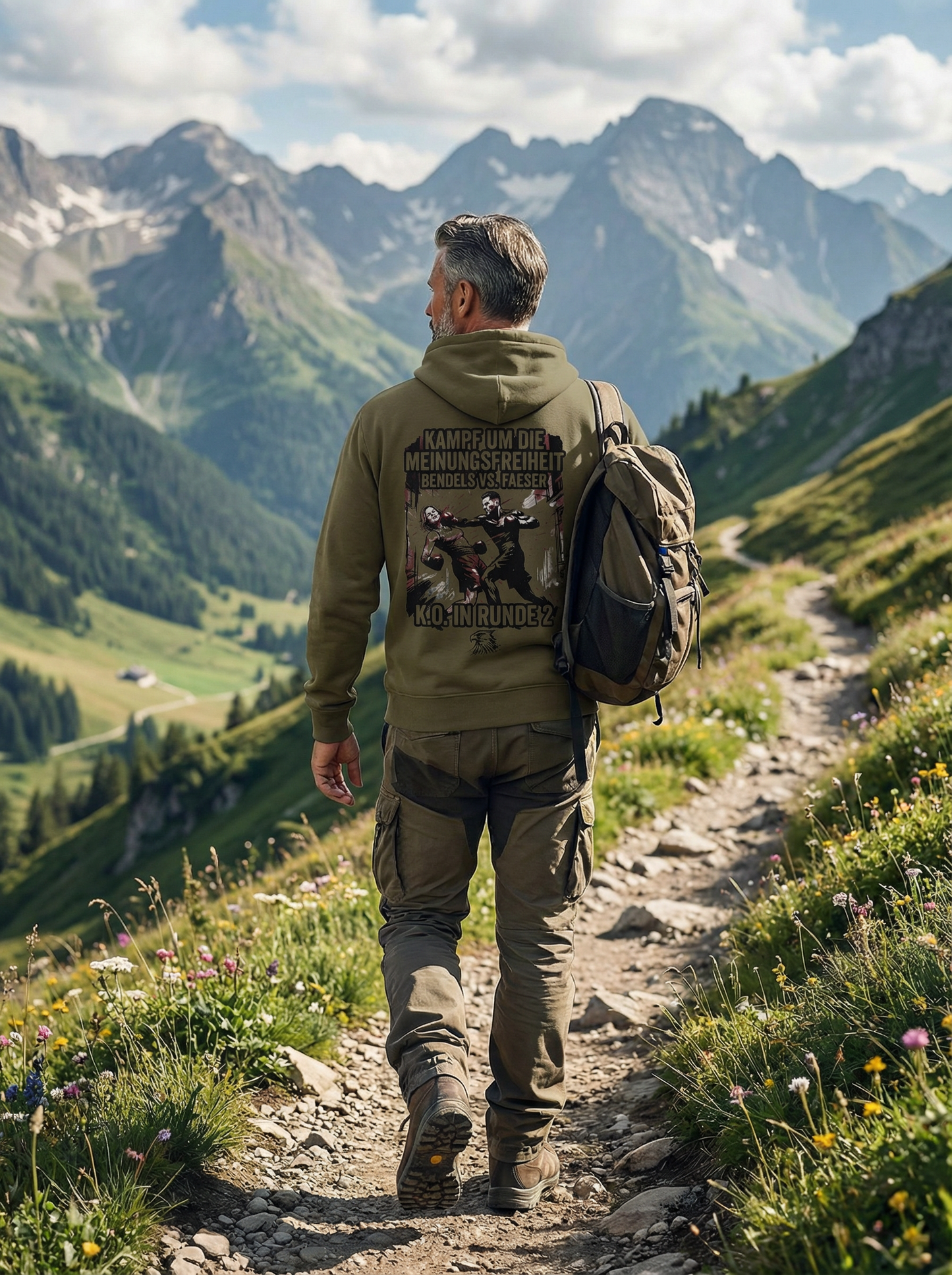 Kampf um die Meinungsfreiheit - Vers. 1 - Unisex-Kapuzenpullover