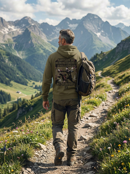 Kampf um die Meinungsfreiheit - Vers. 1 - Unisex-Kapuzenpullover