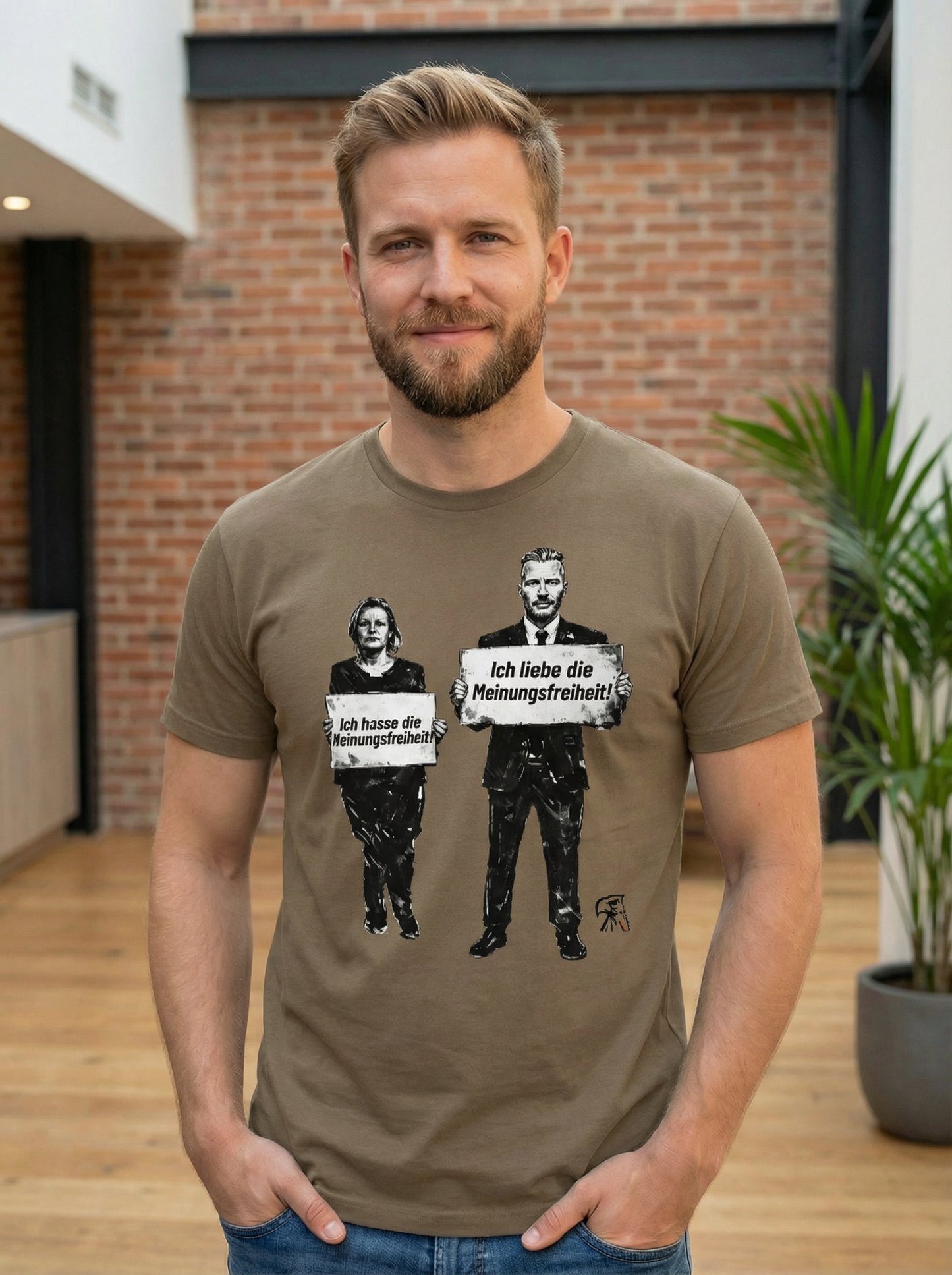 Liebe vs. Hass - Männershirt
