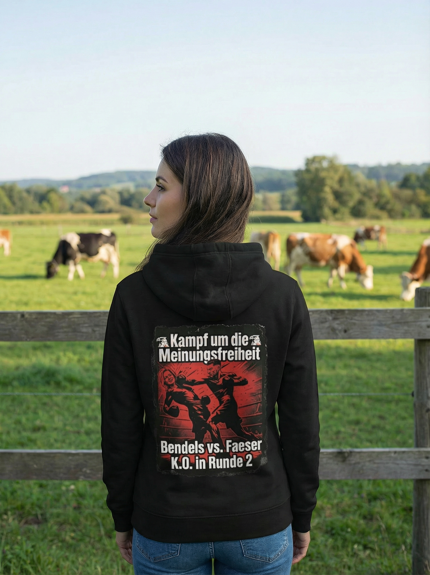 Kampf um die Meinungsfreiheit - Vers. 2 - Unisex-Kapuzenpullover