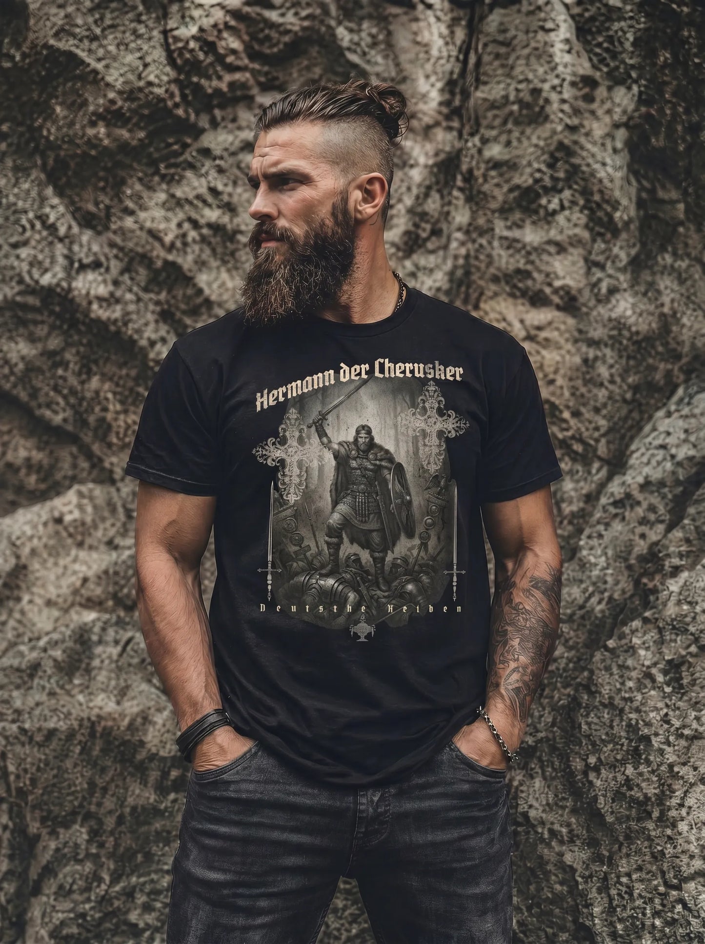 Deutsche Helden - Hermann der Cherusker - Unisex T-Shirt