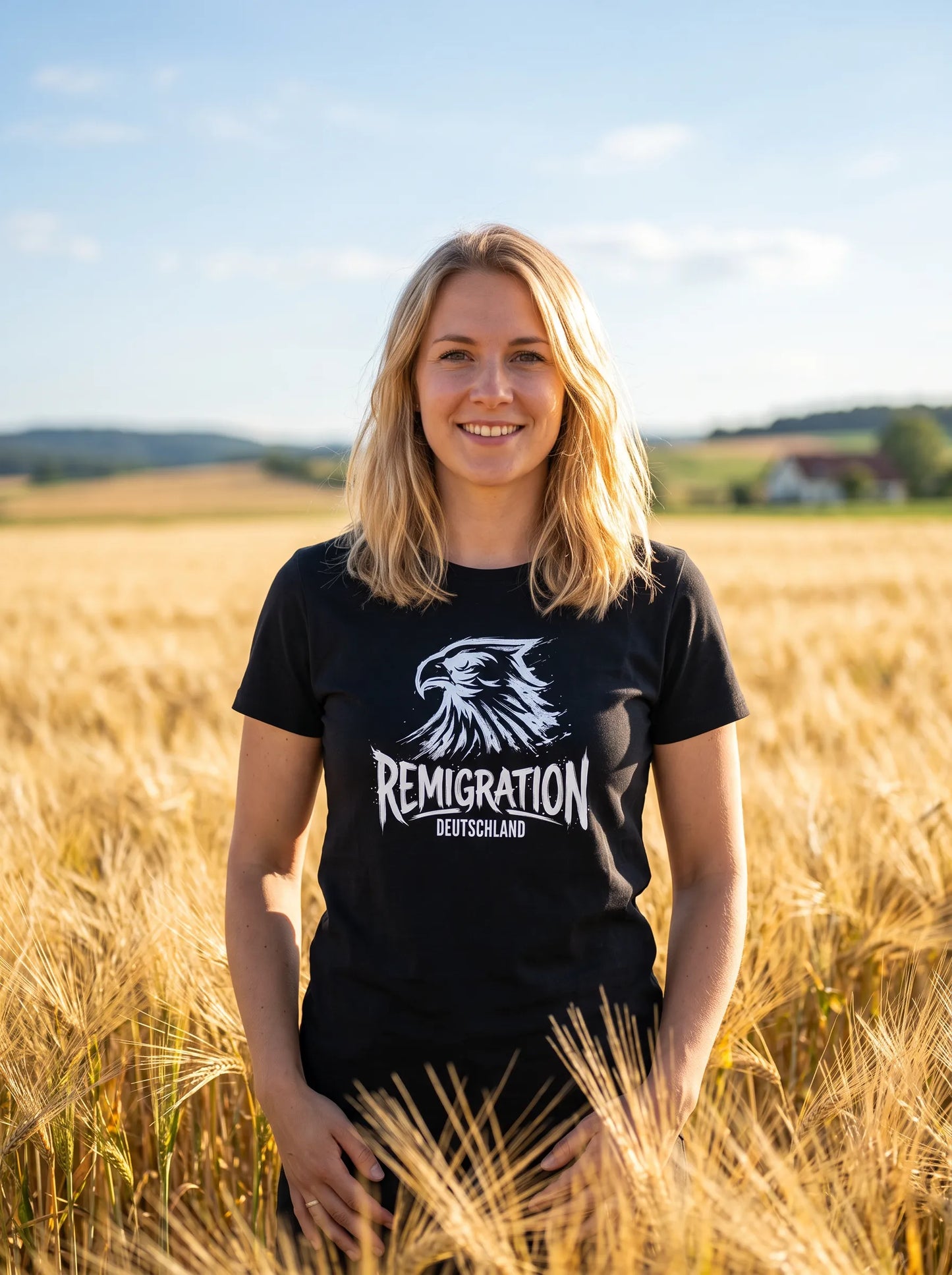 Remigration Adler weiß - Frauen T-Shirt