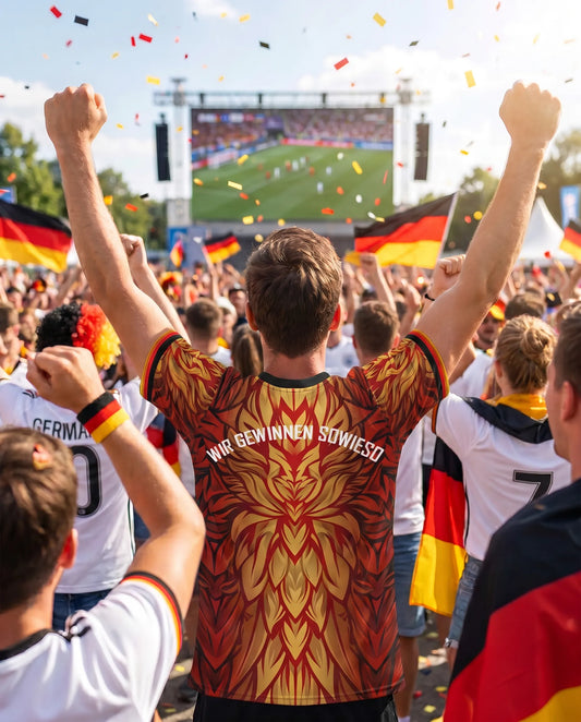 WM Trikot - Adler Deutschland farbig - Vers. "Wir gewinnen sowieso" Unisex Trikot