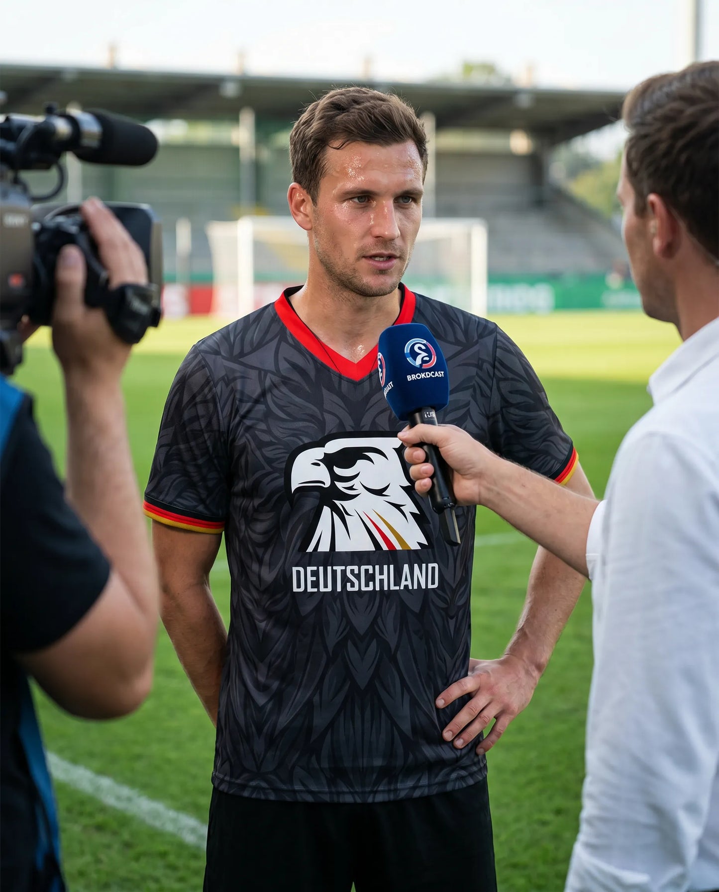 WM Trikot - Adler Deutschland schwarz - Vers. "Wir gewinnen sowieso Rückenprint" Unisex Trikot