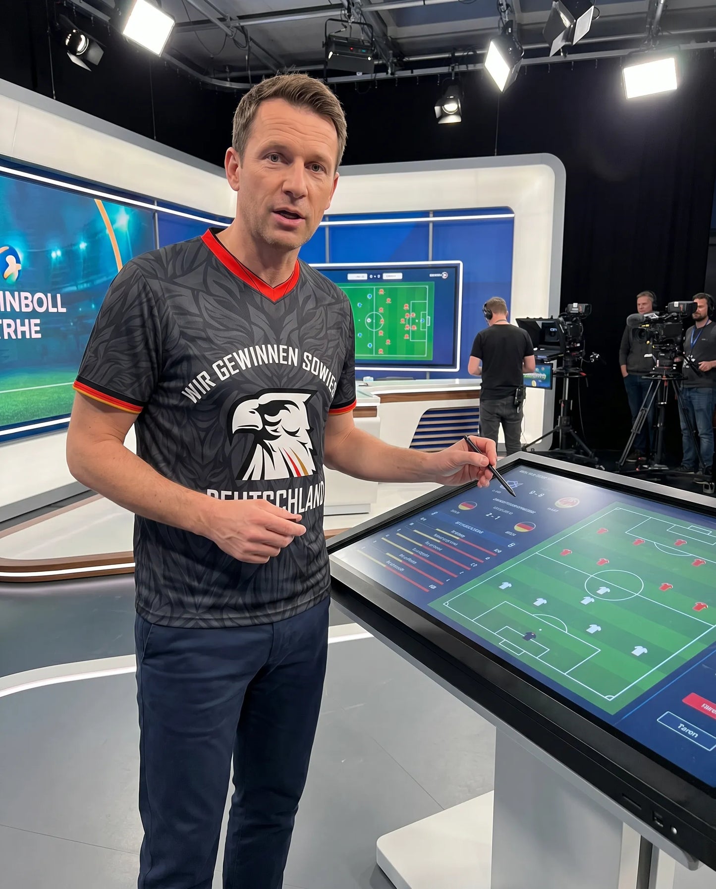 WM Trikot - Adler Deutschland schwarz - Vers. "Wir gewinnen sowieso Frontprint" Unisex Trikot